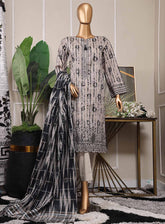 Mahee By HZ Textile Embroidered Cotton Lawn 3 Piece Unstitched Suit HZ25MEFJV2 MEJ-1251