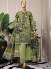 Mahee By HZ Textile Embroidered Cotton Lawn 3 Piece Unstitched Suit HZ25MEFJV2 MEJ-1252