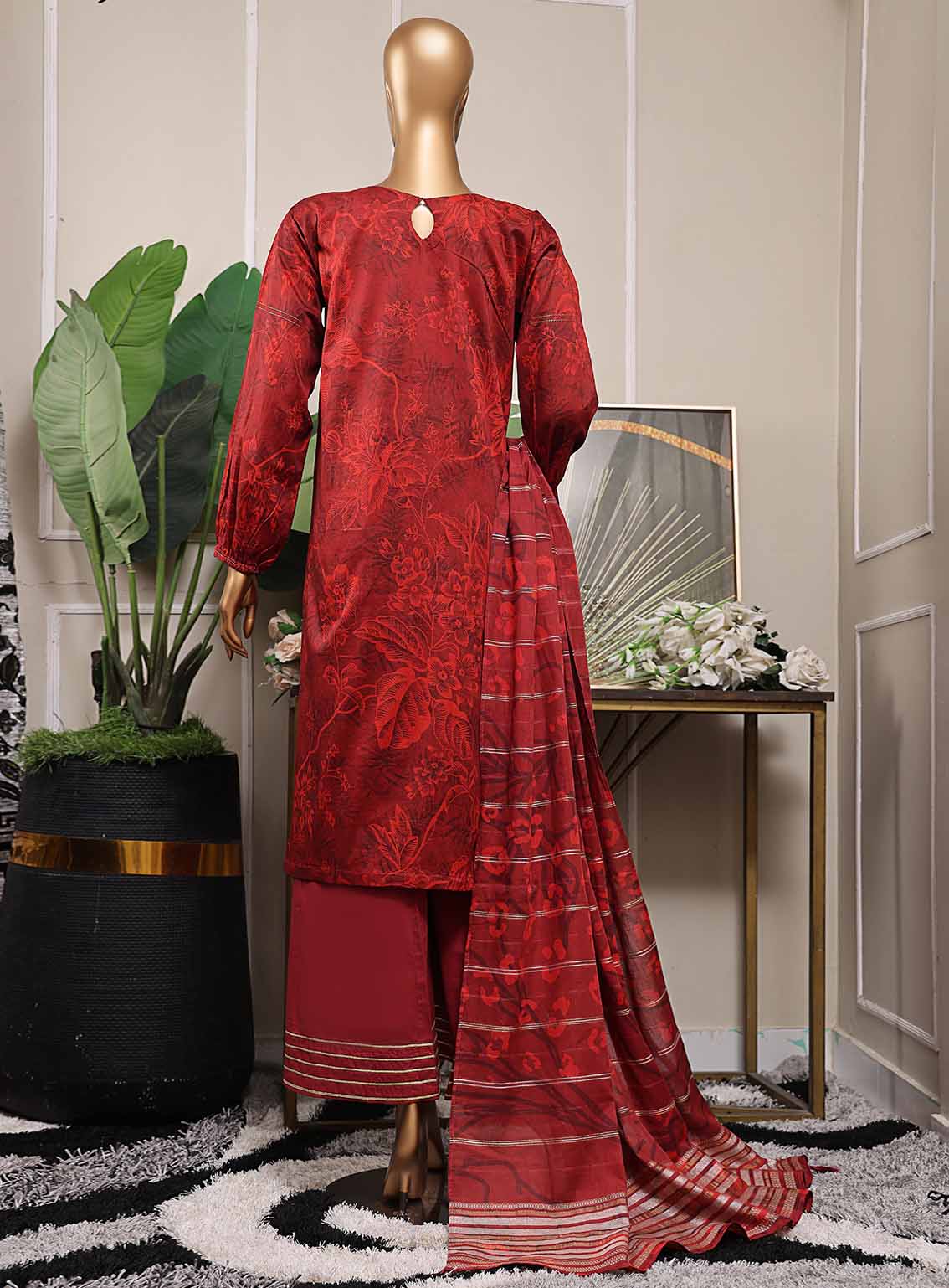 Mahee By HZ Textile Embroidered Cotton Lawn 3 Piece Unstitched Suit HZ25MEFJV2 MEJ-1253 Mahee By HZ Textile Embroidered Cotton Lawn 3 Piece Unstitched Suit HZ25MEFJV2 MEJ-1253