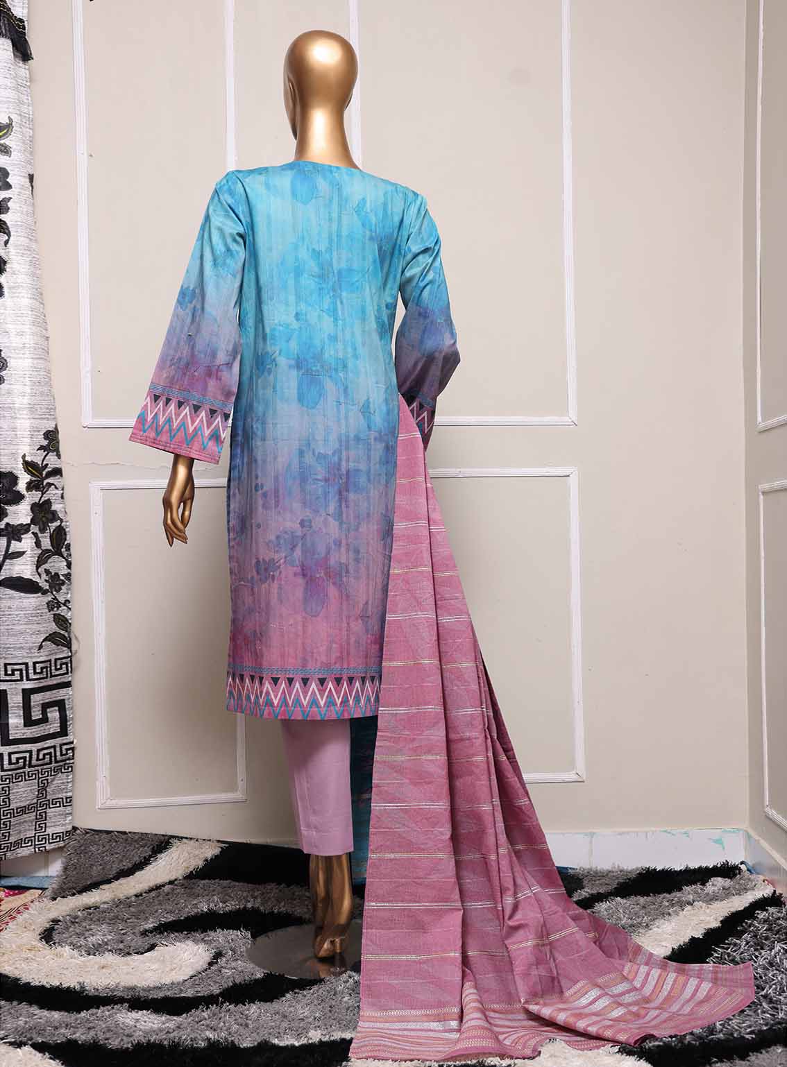 Mahee By HZ Textile Embroidered Cotton Lawn 3 Piece Unstitched Suit HZ25MEFJV2 MEJ-1255 Mahee By HZ Textile Embroidered Cotton Lawn 3 Piece Unstitched Suit HZ25MEFJV2 MEJ-1255