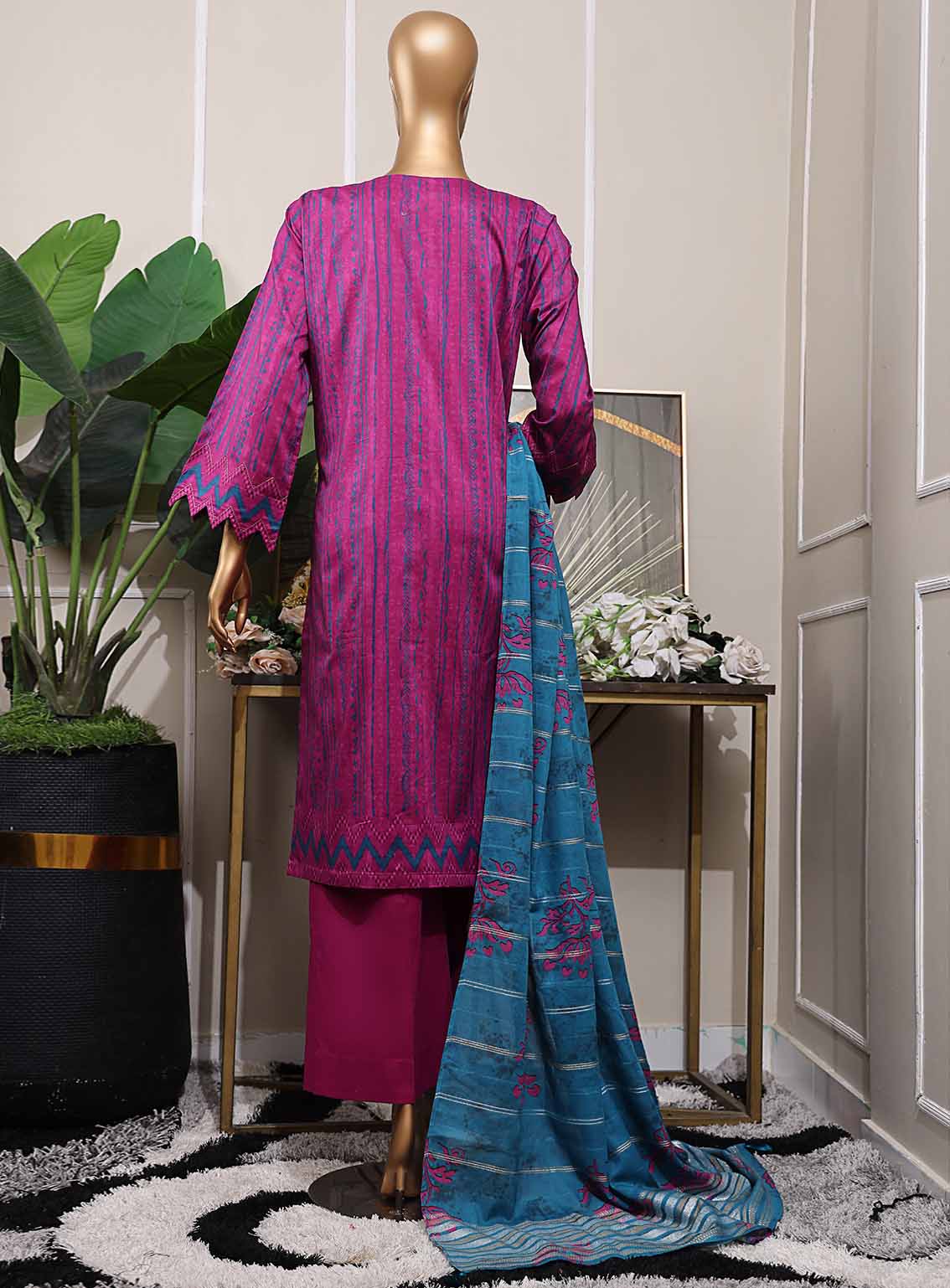 Mahee By HZ Textile Embroidered Cotton Lawn 3 Piece Unstitched Suit HZ25MEFJV2 MEJ-1257 Mahee By HZ Textile Embroidered Cotton Lawn 3 Piece Unstitched Suit HZ25MEFJV2 MEJ-1257