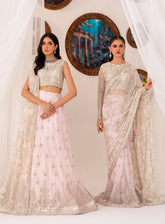 Maheer By Zarif Formal Embroidered Net 3 Piece Unstitched Suit ZF24M ZMU-01 PEARL