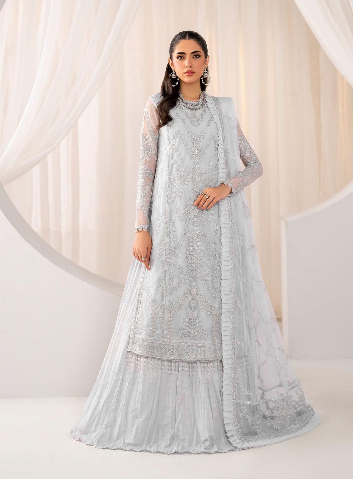 Maheer By Zarif Formal Embroidered Net 3 Piece Unstitched Suit ZF24M ZMU-03 DARIA Maheer By Zarif Formal Embroidered Net 3 Piece Unstitched Suit ZF24M ZMU-03 DARIA