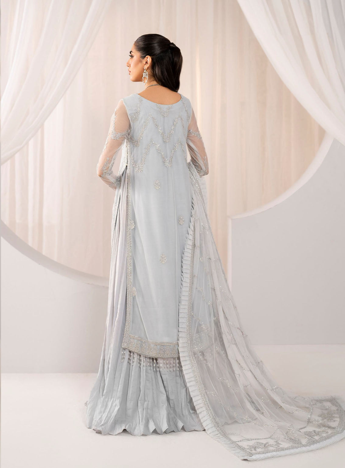 Maheer By Zarif Formal Embroidered Net 3 Piece Unstitched Suit ZF24M ZMU-03 DARIA Maheer By Zarif Formal Embroidered Net 3 Piece Unstitched Suit ZF24M ZMU-03 DARIA