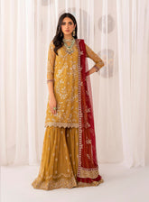 Maheer By Zarif Formal Embroidered Net 3 Piece Unstitched Suit ZF24M ZMU-04 MAHROO