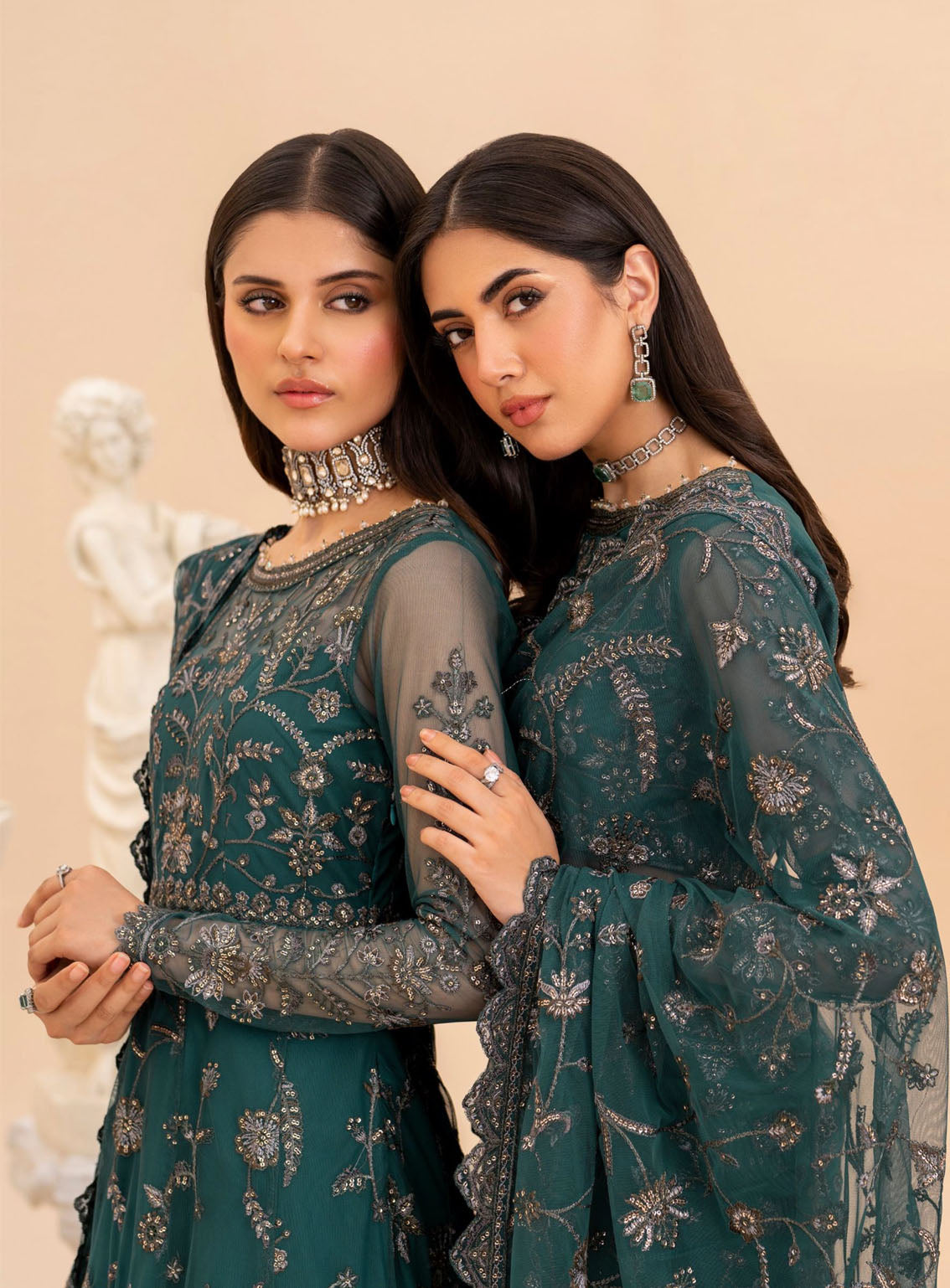 Maheer By Zarif Formal Embroidered Net 3 Piece Unstitched Suit ZF24M ZMU-07 ZAYB Maheer By Zarif Formal Embroidered Net 3 Piece Unstitched Suit ZF24M ZMU-07 ZAYB