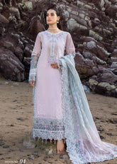 Mahiymaan By Alzohaib Luxury Embroidered Lawn 3 Piece Unstitched Suit AZ26MLL D-04