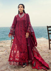 Mahiymaan By Alzohaib Luxury Embroidered Lawn 3 Piece Unstitched Suit AZ26MLL D-05