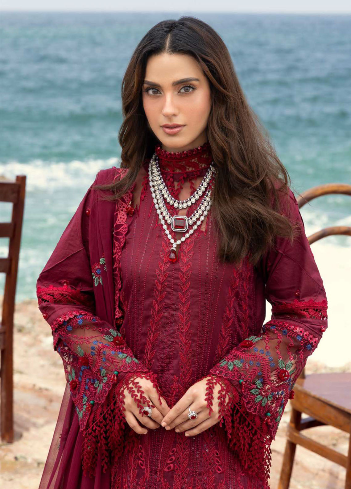 Mahiymaan By Alzohaib Luxury Embroidered Lawn 3 Piece Unstitched Suit AZ26MLL D-05 Mahiymaan By Alzohaib Luxury Embroidered Lawn 3 Piece Unstitched Suit AZ26MLL D-05