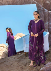 Mahiymaan By Alzohaib Luxury Embroidered Lawn 3 Piece Unstitched Suit AZ26MLL D-07