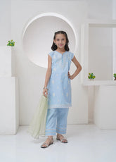 Mahroo Digital Embroidered Cotton 2 Piece Stitched Suit MMCS25K&G D-GS-EMB-001-SKBL