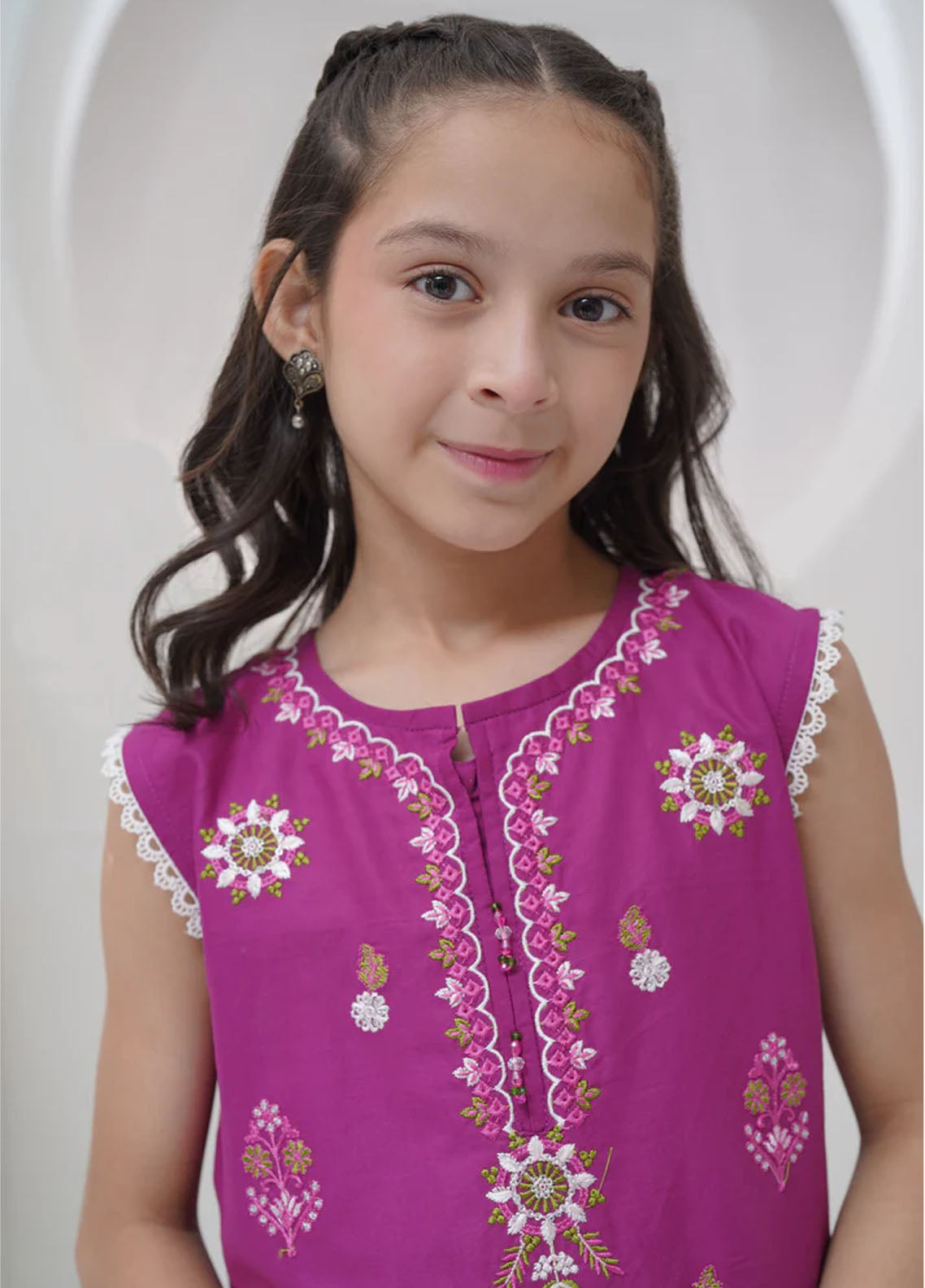 Mahroo Digital Embroidered Cotton 2 Piece Stitched Suit MMCS25K&G D-GS-EMB-002-PPL Mahroo Digital Embroidered Cotton 2 Piece Stitched Suit MMCS25K&G D-GS-EMB-002-PPL