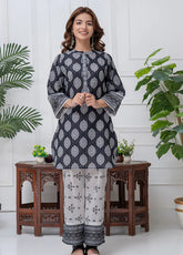 Mahroo Digital Printed Lawn 2 Piece Stitched Suit MMCS25K&G D-CORD-024
