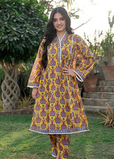 Mahroo Digital Printed Lawn 2 Piece Stitched Suit MMCS25K&G D-T-ALPRTW-033