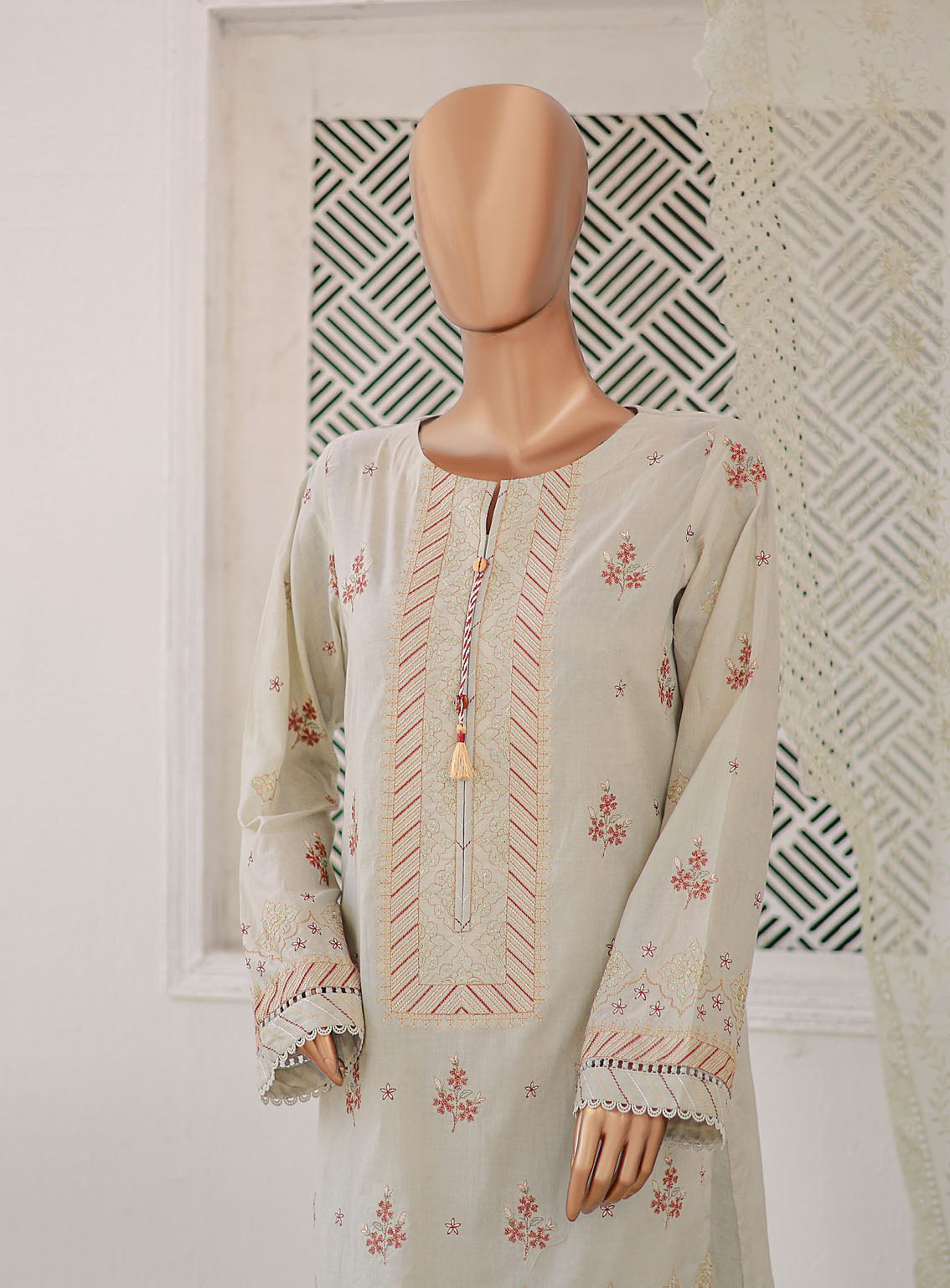 Majestic By HZ Luxury Embroidered Lawn 3 Piece Unstitched Suit HZ24M MEC-09 Majestic By HZ Luxury Embroidered Lawn 3 Piece Unstitched Suit HZ24M MEC-09