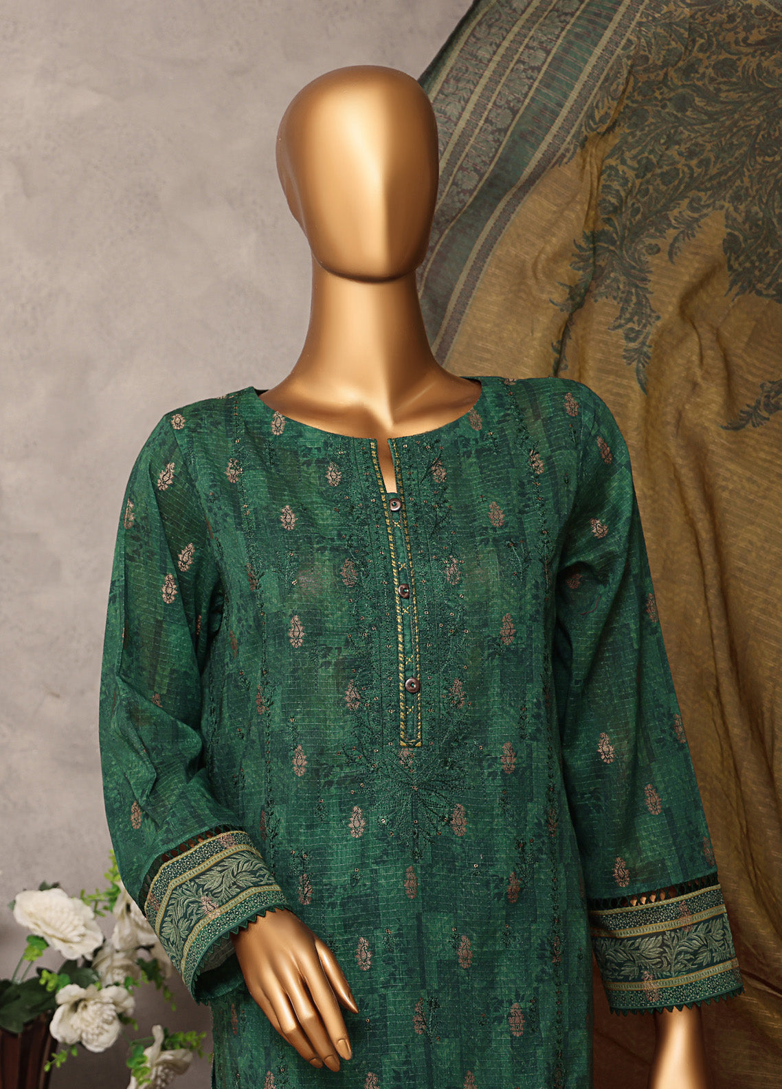 Majestic By HZ Textile Embroidered Jacquard 3 Piece Unstitched Suit HZ25M MJE-12 Majestic By HZ Textile Embroidered Jacquard 3 Piece Unstitched Suit HZ25M MJE-12