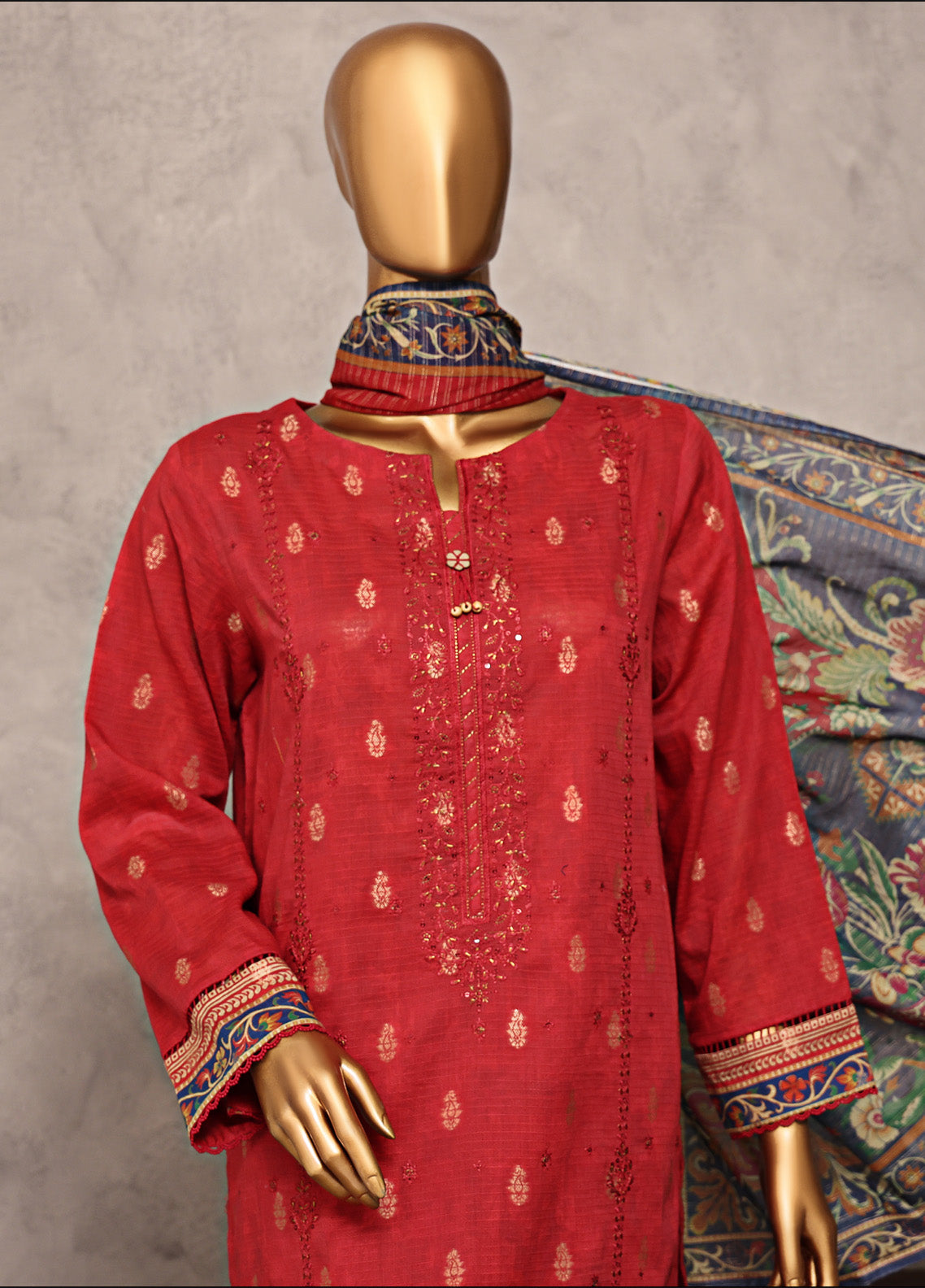 Majestic By HZ Textile Embroidered Jacquard 3 Piece Unstitched Suit HZ25M MJE-13 Majestic By HZ Textile Embroidered Jacquard 3 Piece Unstitched Suit HZ25M MJE-13