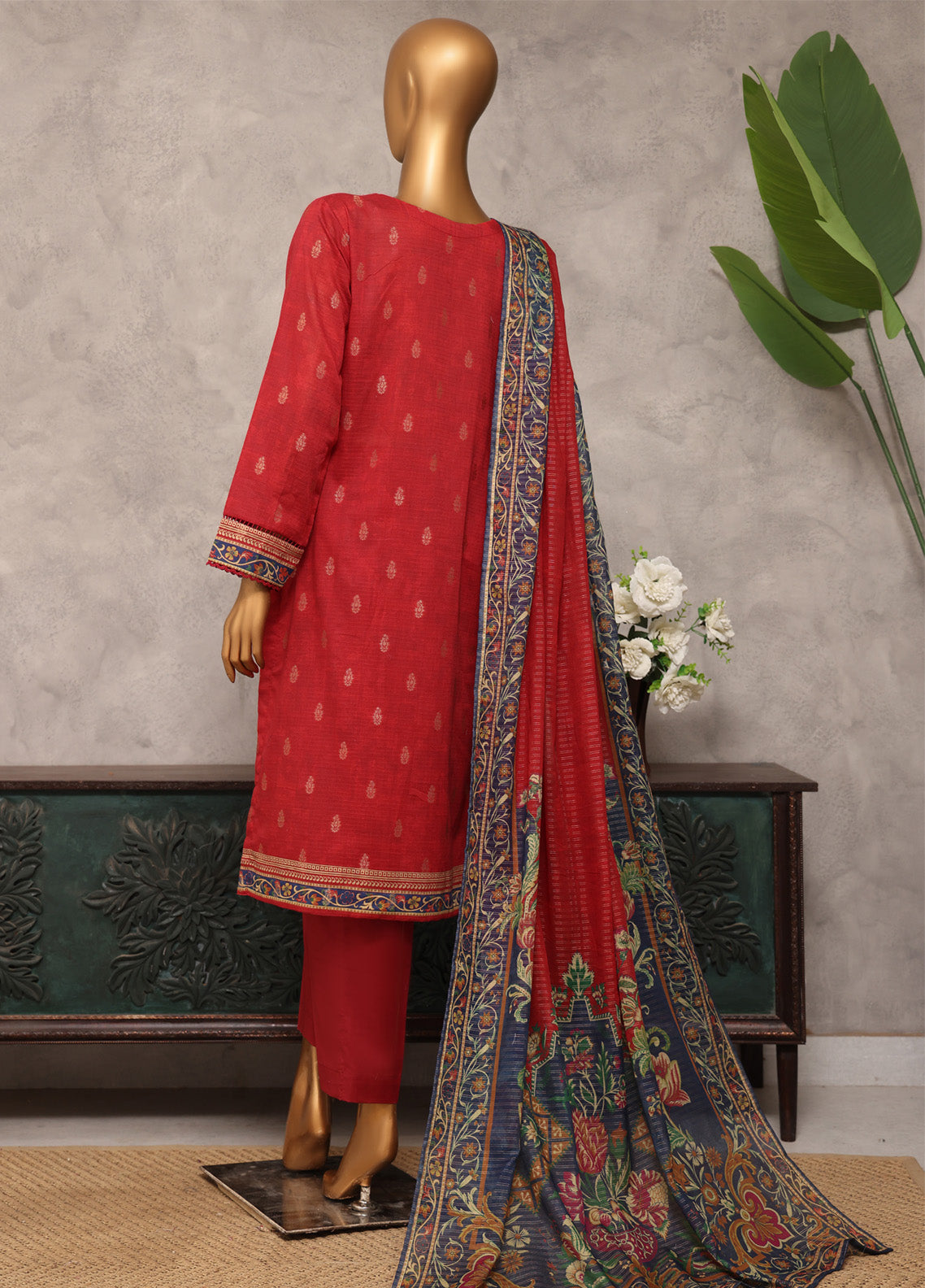 Majestic By HZ Textile Embroidered Jacquard 3 Piece Unstitched Suit HZ25M MJE-13 Majestic By HZ Textile Embroidered Jacquard 3 Piece Unstitched Suit HZ25M MJE-13