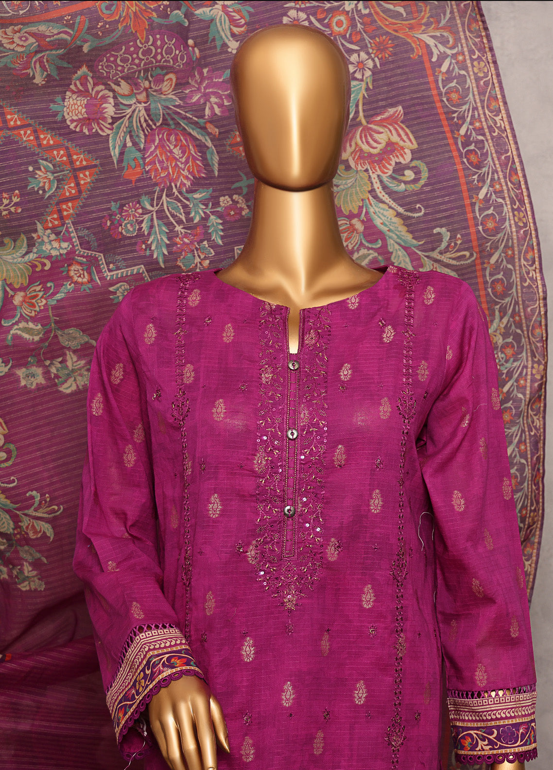 Majestic By HZ Textile Embroidered Jacquard 3 Piece Unstitched Suit HZ25M MJE-14 Majestic By HZ Textile Embroidered Jacquard 3 Piece Unstitched Suit HZ25M MJE-14