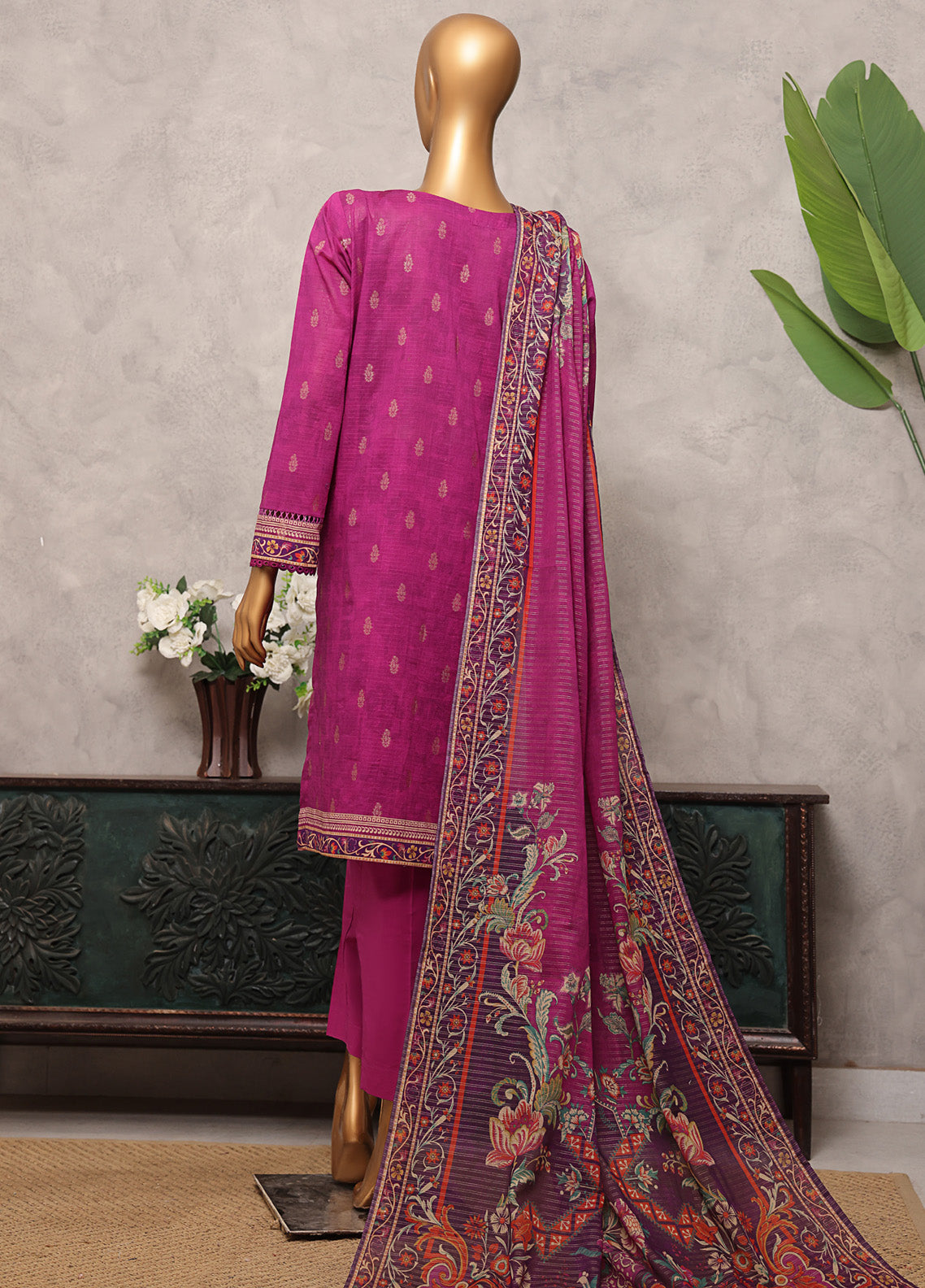 Majestic By HZ Textile Embroidered Jacquard 3 Piece Unstitched Suit HZ25M MJE-14 Majestic By HZ Textile Embroidered Jacquard 3 Piece Unstitched Suit HZ25M MJE-14