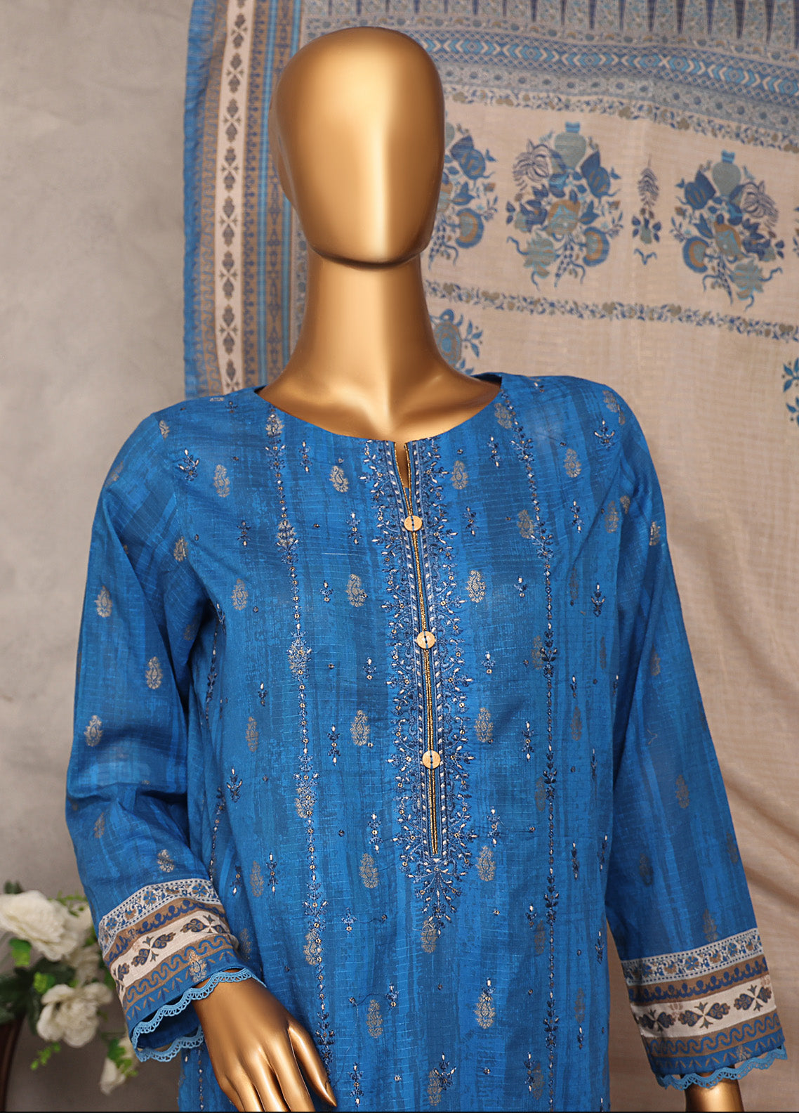 Majestic By HZ Textile Embroidered Jacquard 3 Piece Unstitched Suit HZ25M MJE-15 Majestic By HZ Textile Embroidered Jacquard 3 Piece Unstitched Suit HZ25M MJE-15