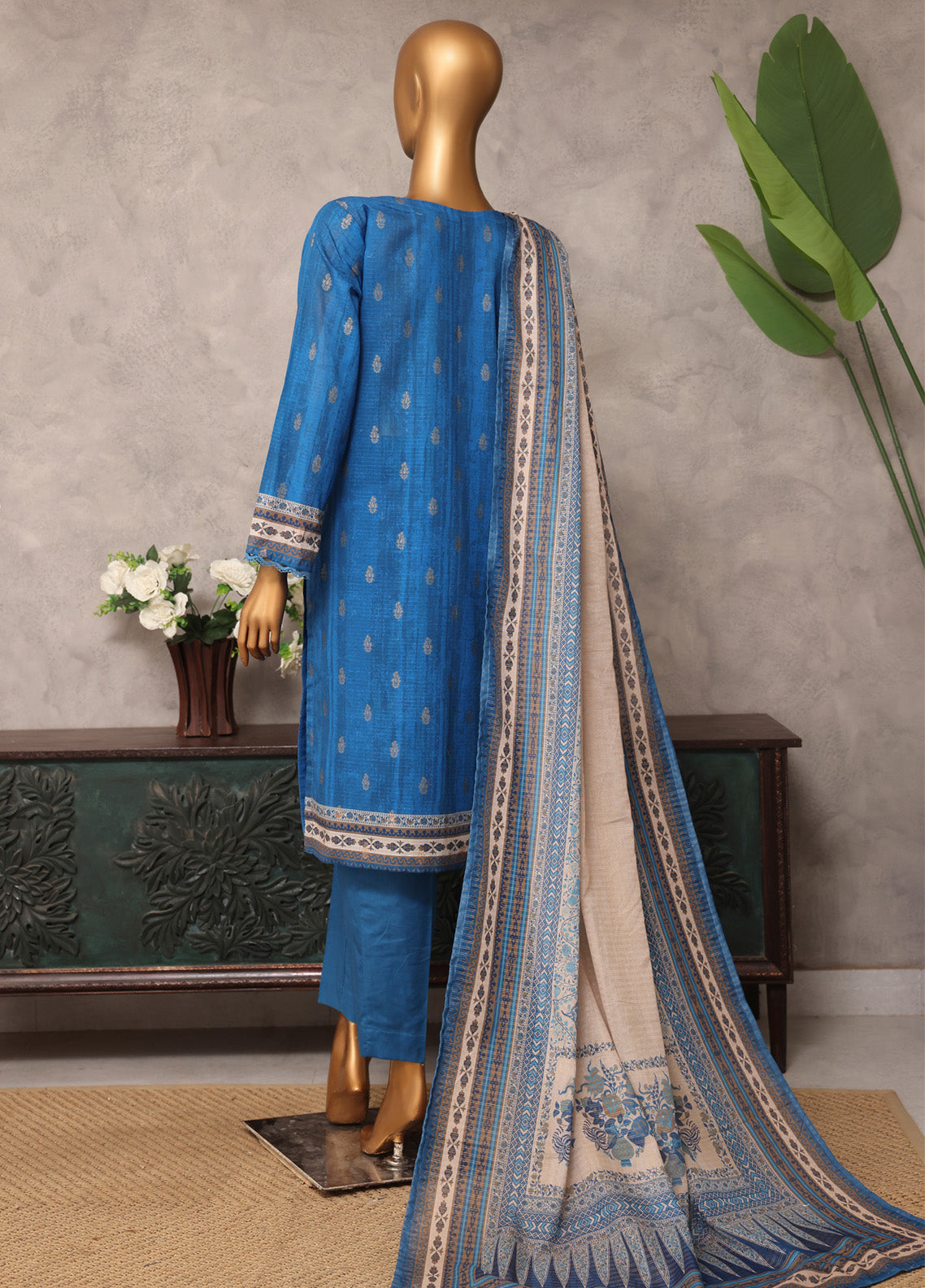 Majestic By HZ Textile Embroidered Jacquard 3 Piece Unstitched Suit HZ25M MJE-15 Majestic By HZ Textile Embroidered Jacquard 3 Piece Unstitched Suit HZ25M MJE-15