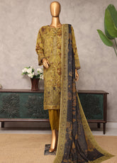 Majestic By HZ Textile Embroidered Jacquard 3 Piece Unstitched Suit HZ25M MJE-17