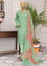 Majestic By HZ Textile Embroidered Jacquard 3 Piece Unstitched Suit HZ25M MJE-18