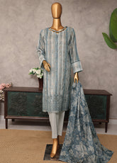 Majestic By HZ Textile Embroidered Jacquard 3 Piece Unstitched Suit HZ25M MJE-19