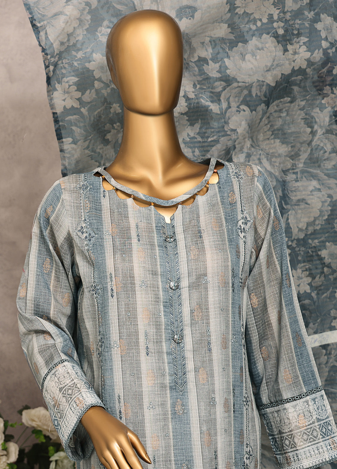 Majestic By HZ Textile Embroidered Jacquard 3 Piece Unstitched Suit HZ25M MJE-19 Majestic By HZ Textile Embroidered Jacquard 3 Piece Unstitched Suit HZ25M MJE-19