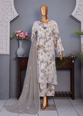 Majestic By HZ Textile Embroidered Khaddar 3 Piece Stitched Suit HZ25MT&D D-024
