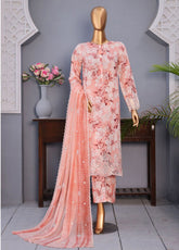 Majestic By HZ Textile Embroidered Khaddar 3 Piece Stitched Suit HZ25MT&D D-025