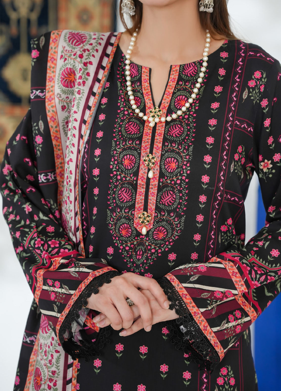 Malhar By VS Textile Printed Viscose 3 Piece Unstitched Suit VS25M D-201 Malhar By VS Textile Printed Viscose 3 Piece Unstitched Suit VS25M D-201