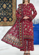 Malhar By VS Textile Printed Viscose 3 Piece Unstitched Suit VS25M D-208