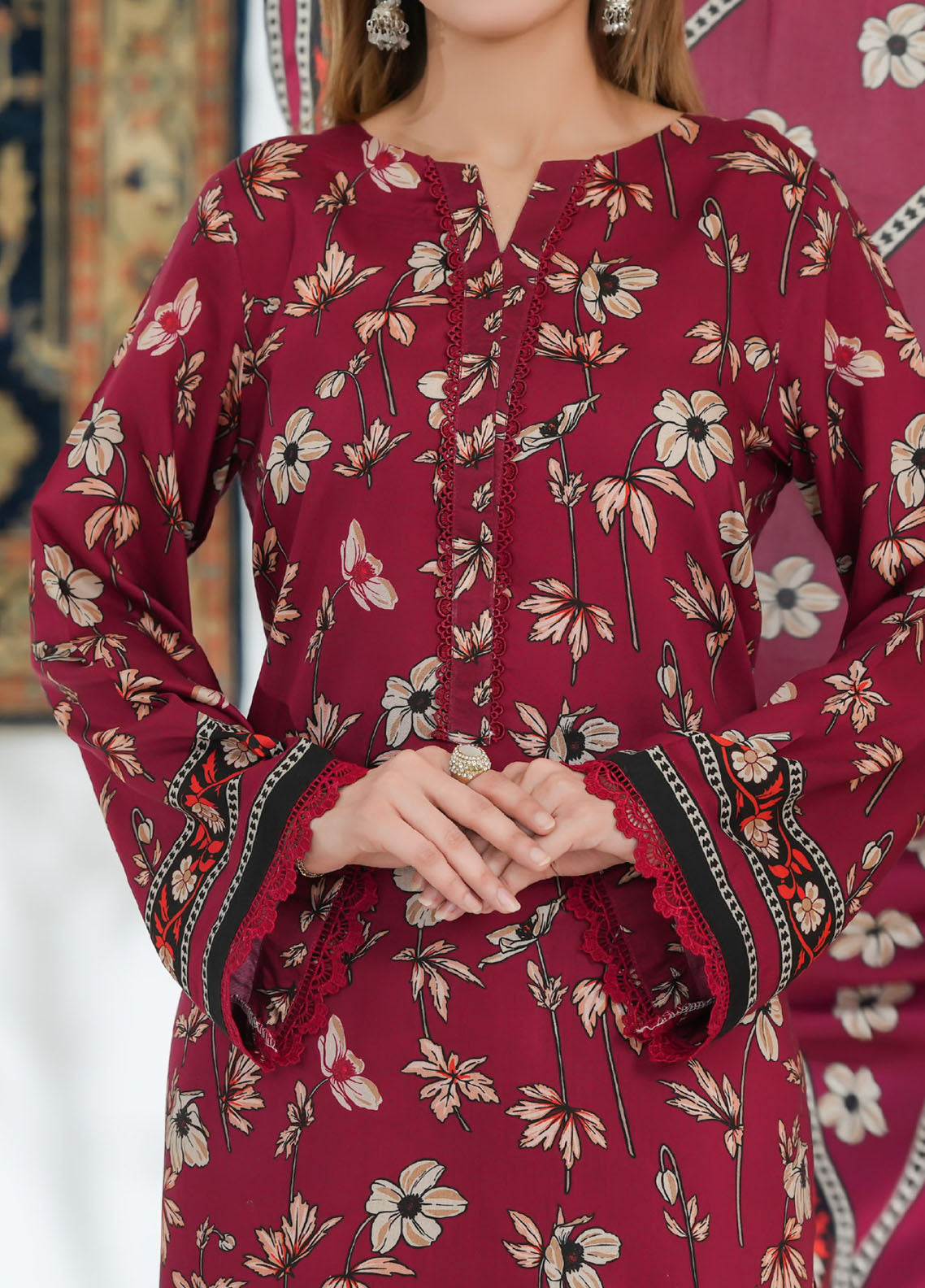 Malhar By VS Textile Printed Viscose 3 Piece Unstitched Suit VS25M D-208 Malhar By VS Textile Printed Viscose 3 Piece Unstitched Suit VS25M D-208