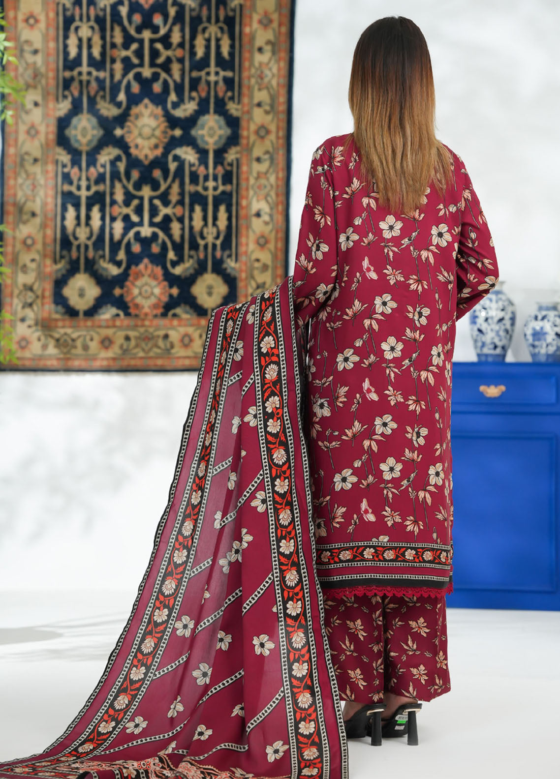 Malhar By VS Textile Printed Viscose 3 Piece Unstitched Suit VS25M D-208 Malhar By VS Textile Printed Viscose 3 Piece Unstitched Suit VS25M D-208