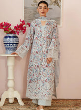 Malina By Afrozeh Printed Lawn 3 Piece Unstitched Suit AF24M D-04 EVORA