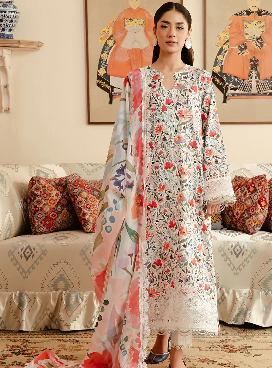 Malina By Afrozeh Printed Lawn 3 Piece Unstitched Suit AF24M D-06 ELIRA Malina By Afrozeh Printed Lawn 3 Piece Unstitched Suit AF24M D-06 ELIRA