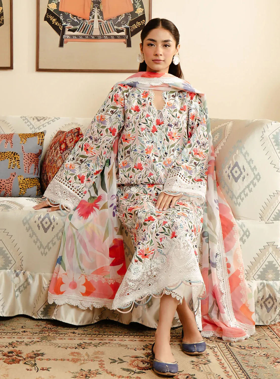 Malina By Afrozeh Printed Lawn 3 Piece Unstitched Suit AF24M D-06 ELIRA Malina By Afrozeh Printed Lawn 3 Piece Unstitched Suit AF24M D-06 ELIRA