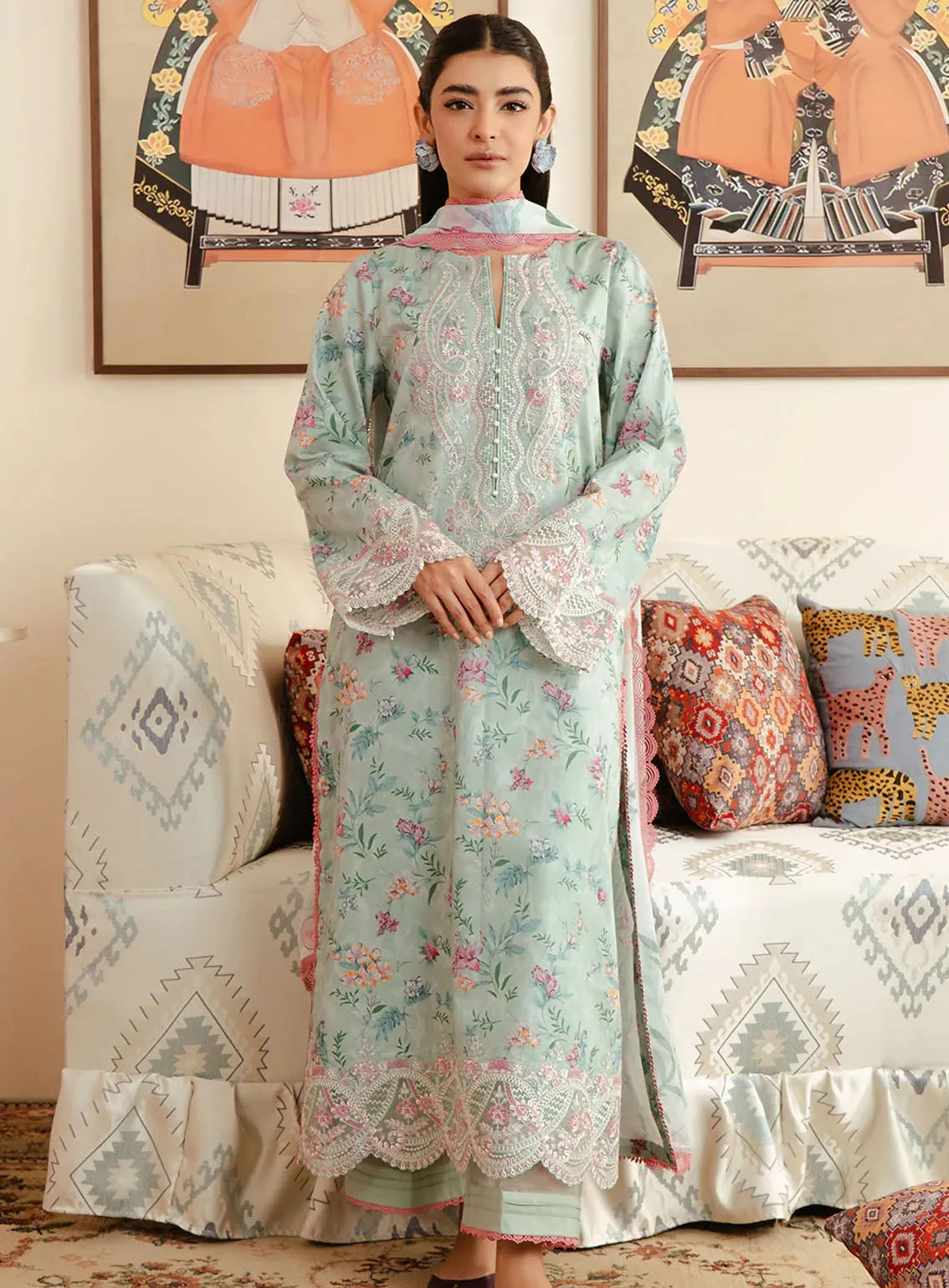 Malina By Afrozeh Printed Lawn 3 Piece Unstitched Suit AF24M D-09 ARUNA Malina By Afrozeh Printed Lawn 3 Piece Unstitched Suit AF24M D-09 ARUNA