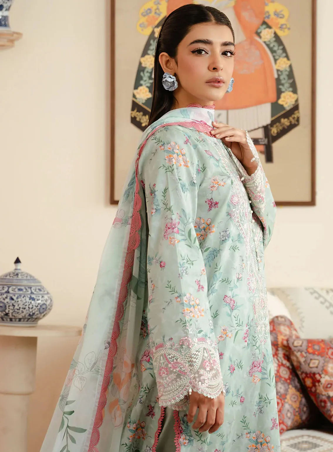 Malina By Afrozeh Printed Lawn 3 Piece Unstitched Suit AF24M D-09 ARUNA Malina By Afrozeh Printed Lawn 3 Piece Unstitched Suit AF24M D-09 ARUNA