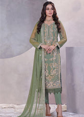 Manaar By Soghat Creation Embroidered Chiffon 3 Piece Unstitched Suit SC24LHC LC-03