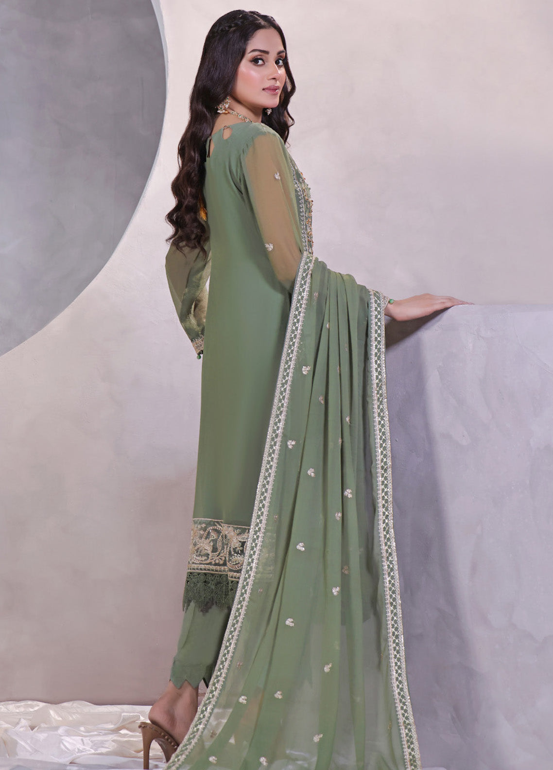 Manaar By Soghat Creation Embroidered Chiffon 3 Piece Unstitched Suit SC24LHC LC-03 Manaar By Soghat Creation Embroidered Chiffon 3 Piece Unstitched Suit SC24LHC LC-03