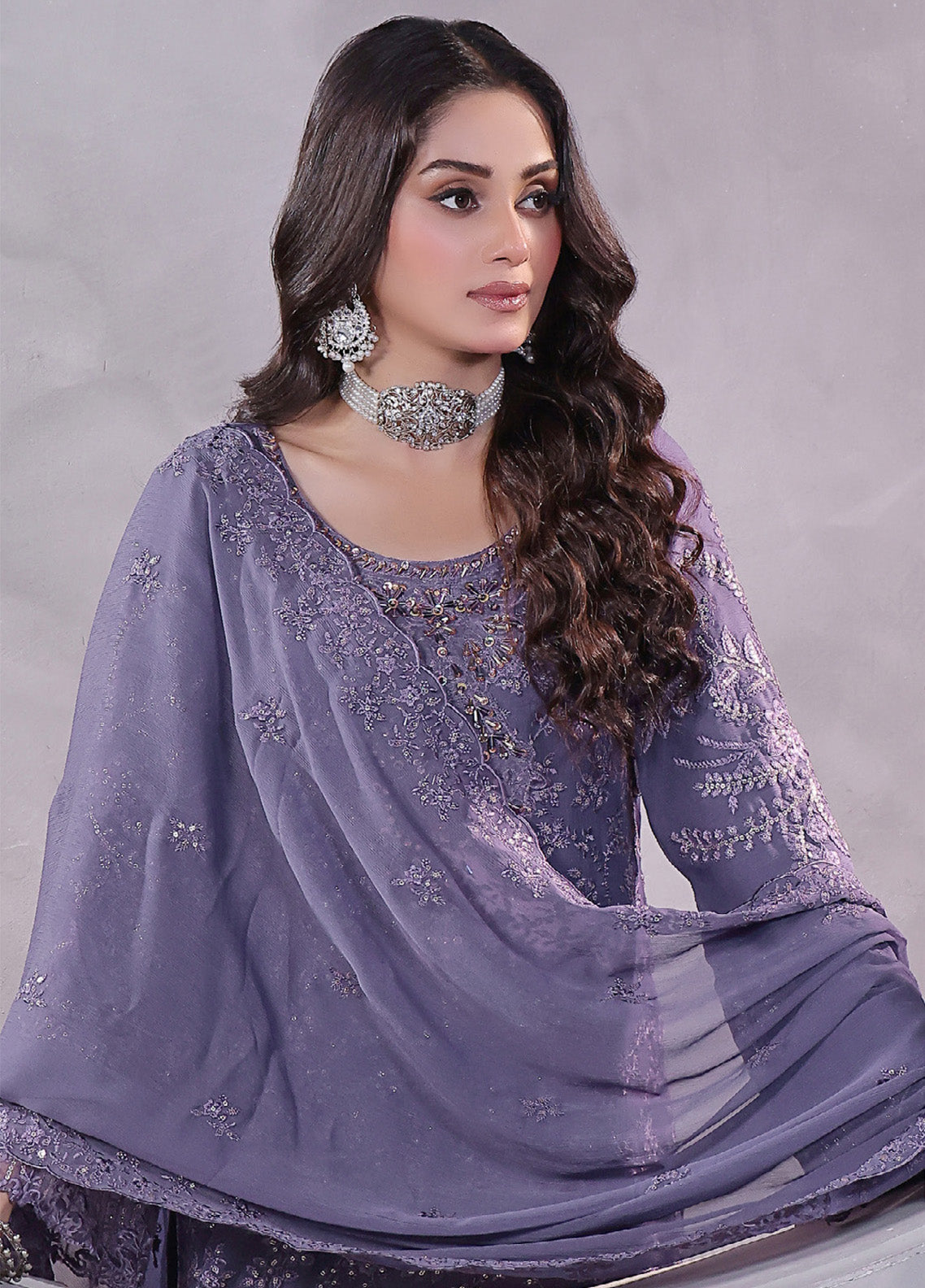 Manaar By Soghat Creation Embroidered Chiffon 3 Piece Unstitched Suit SC24LHC LC-05 Manaar By Soghat Creation Embroidered Chiffon 3 Piece Unstitched Suit SC24LHC LC-05