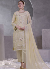 Manaar By Soghat Creation Embroidered Chiffon 3 Piece Unstitched Suit SC24LHC LC-08