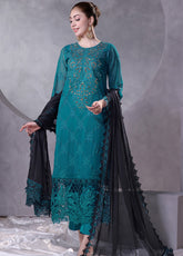 Manaar By Soghat Creation Embroidered Chiffon 3 Piece Unstitched Suit SC24LHC LC-09