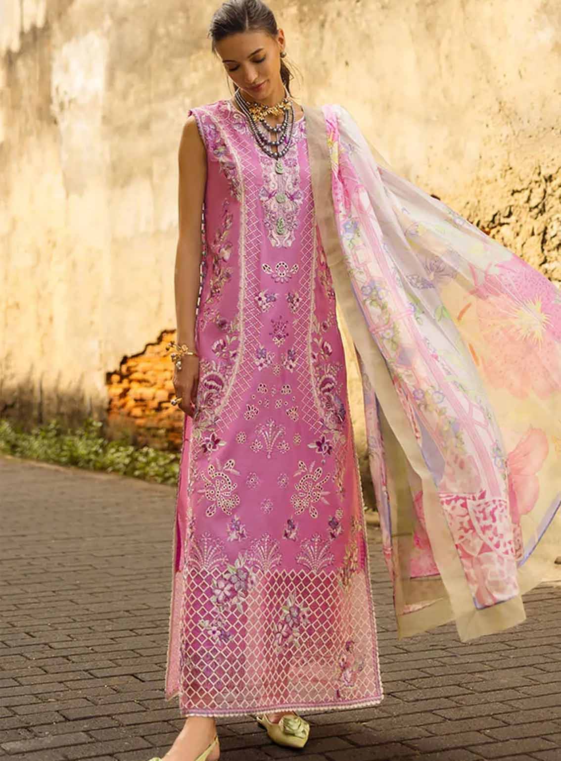 Manaram By Mushq Embroidered Lawn 3 Piece Unstitched Suit MQ25ML D-201 TIMELESS WAVE Manaram By Mushq Embroidered Lawn 3 Piece Unstitched Suit MQ25ML D-201 TIMELESS WAVE