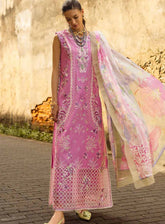 Manaram By Mushq Embroidered Lawn 3 Piece Unstitched Suit MQ25ML D-201 TIMELESS WAVE