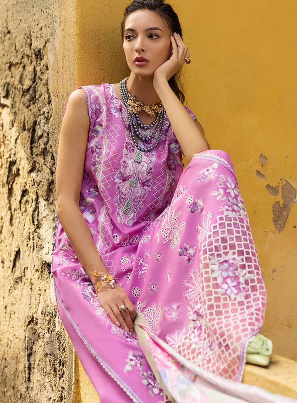 Manaram By Mushq Embroidered Lawn 3 Piece Unstitched Suit MQ25ML D-201 TIMELESS WAVE Manaram By Mushq Embroidered Lawn 3 Piece Unstitched Suit MQ25ML D-201 TIMELESS WAVE