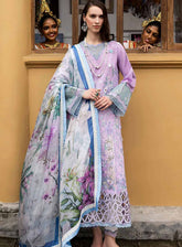 Manaram By Mushq Embroidered Lawn 3 Piece Unstitched Suit MQ25ML D-202 GLOWING PULSE